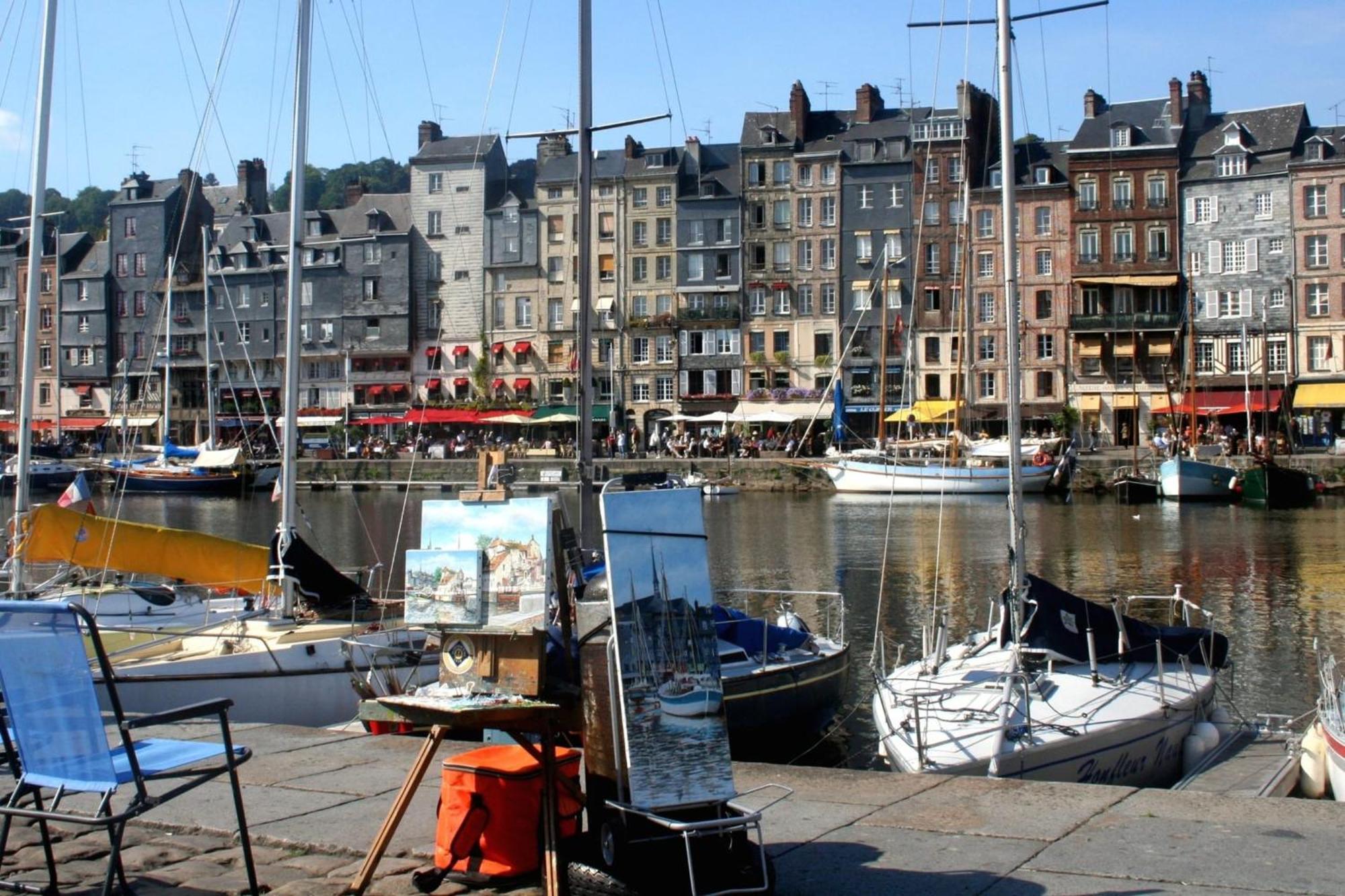 Vue Baie De Seine - Parking - Pont De Normandie Honfleur Exterior foto